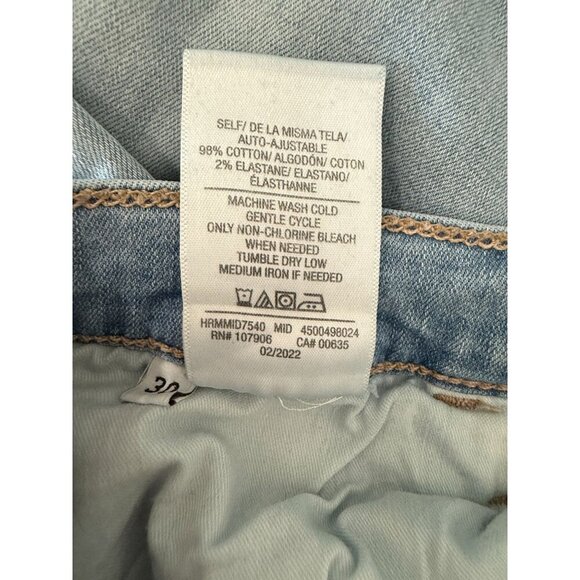 Hudson Womens NOA High Rise, Straight Cropped, Light Blue Jeans Size 30 - Picture 9 of 11